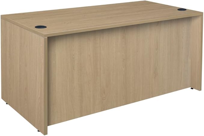 Regency Legacy 66 x 30 in. Office Desk with Double Full Pedestal- Noble Oak