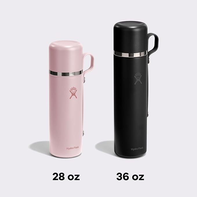 Hydro Flask Hot Flask & Cup – Insulated Stainless Steel, Hot Drink Travel Container for Coffee & Tea 28 Oz Trillium Pink