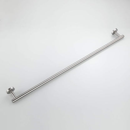 USHOWER Brushed Nickel Bath Towel Bar, 30-Inch Towel Rack for Bathroom Wall Mounted, Thicken SUS304 Stainless Steel Towel Rod (Total Length 32-Inch)