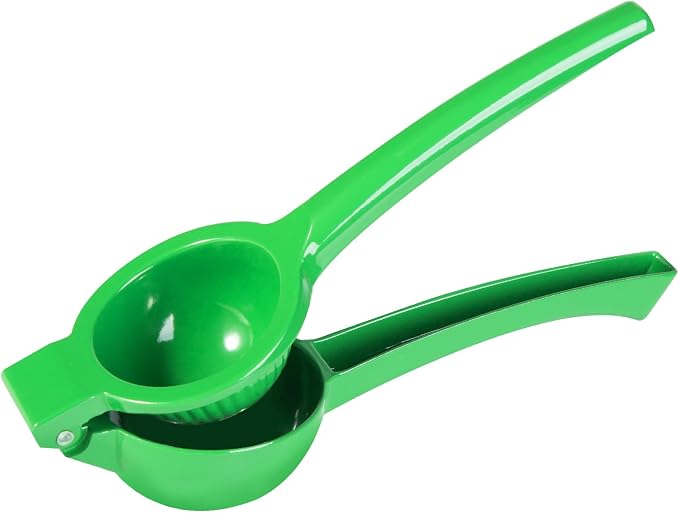 TEZZ Lemon Squeezer, Large Metal Manual Lime Citrus Juicer Hand Press | Large bowl ergonomic handle easy handheld press for lemons and limes