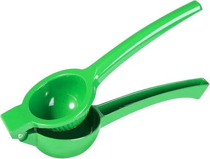 TEZZ Lemon Squeezer, Large Metal Manual Lime Citrus Juicer Hand Press | Large bowl ergonomic handle easy handheld press for lemons and limes