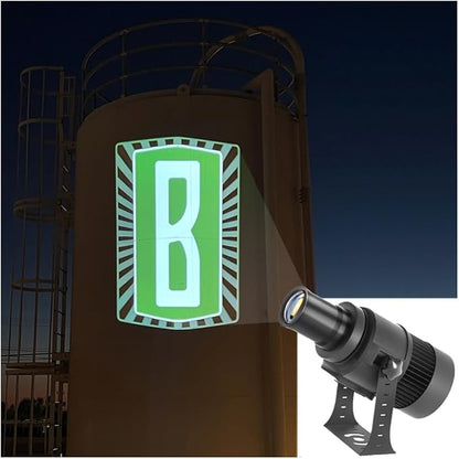 110W Custom GOBO P𝐫𝐨𝐣𝐞𝐜𝐭𝐨𝐫 Led Logo Lights Image for Store Business Outdoor and Indoor I𝐩𝟔𝟕 Waterproof with Remote Control (110, Watts)