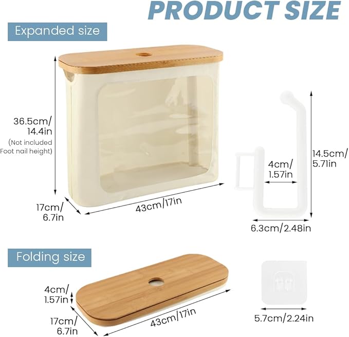 Toilet Paper Basket, Toilet Paper Storage with Lid for 12 Rolls, Collapsible Bathroom Toilets Papers Holder Organizer, Extra Toilets Roll Storage(Color:Beige)