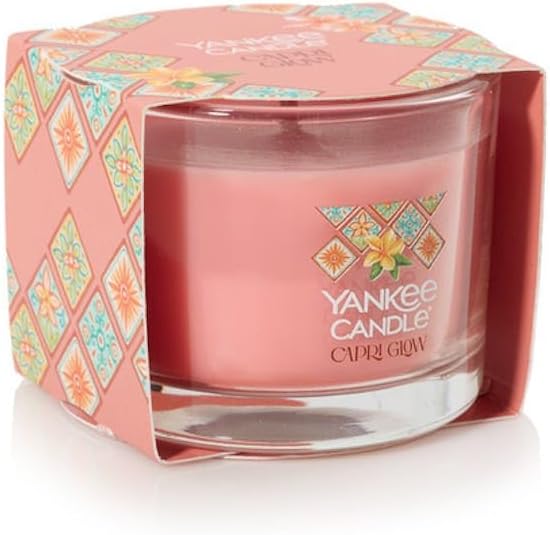 Yankee Candle Minis Jar, Hello Italy Collection (1.3 OZ (Pack of 4), Capri Glow)