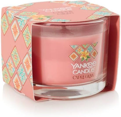 Yankee Candle Minis Jar, Hello Italy Collection (1.3 OZ (Pack of 4), Capri Glow)