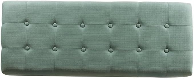 HomePop Large Storage Ottoman Bench with Lift Off Lid, Teal 46" x 18" x 18"
