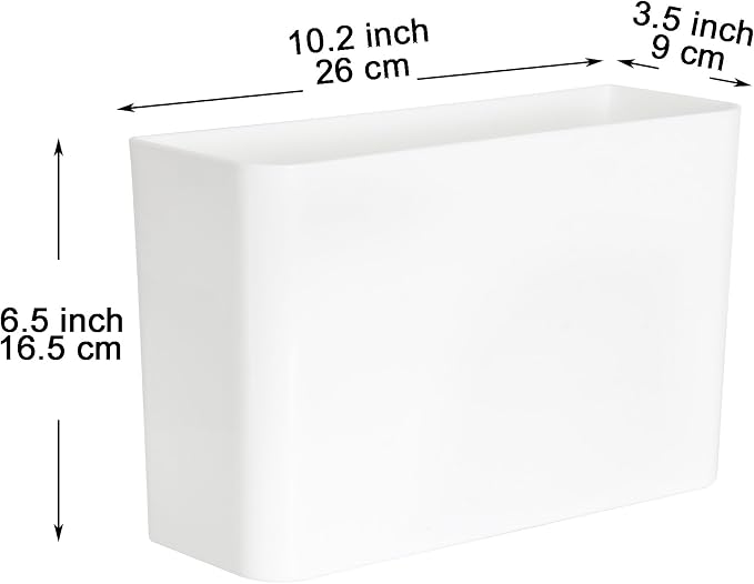 Youngever Plastic Adhesive Storage Organizer Bin for Cabinet, Pantry, Organizer for Ziplock Bag, Plastic and Paper Wrap, Aluminum Foil, Cleaning Brushes, Kitchen Gadgets