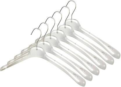 All Hung Up Hangers Plastic Coat Hangers, Clothes Hangers (Smokey Clear, 36pk)