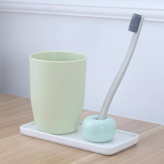 Ceramic Vanity Tray Small Rectangle, Bathtub Tray Bathroom Organizer, Cosmetics Holder for Tissue Candle Towel Plant Jewelry Ring Dish Dresser Perfume Shampoo-White (1 pc Small Size)