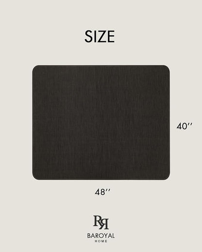 BARoyal Office Chair Mat for Hardwood Floor Under Desk Computer Rolling Chair Mat for Wood/Tile Floor Non-Slip Heavy Duty Desk Rug PVC Plastic Hard Floor Protector 40"x 48" (Espresso)