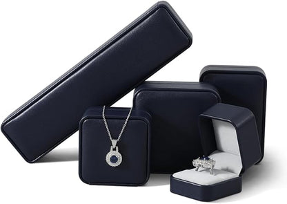 Bracelet Gift Box, Leather Gift Box For Men,Premium Small Gift Boxes,Luxury Bangle Box (Blue)