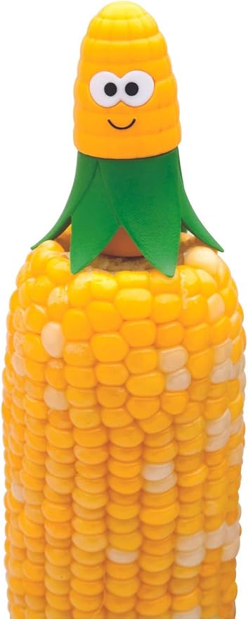 Joie Corn on the Cob Holders, 4 Piece Interlocking Set (Two Pair), Stainless Steel, BPA-Free, Cute Kitchen Tools, Great Gadgets for Barbecues and Picnics