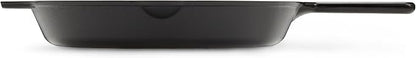 Amazon Basics Pre-Seasoned Cast Iron Skillet, Oven Safe, Even Heating, Heat Distribution, Stove Compatible, Heavy-Duty, 15-Inch, Black