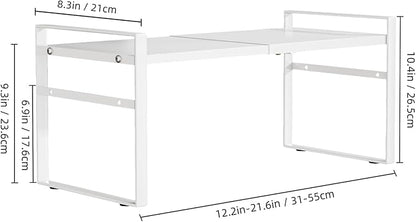 Expandable Cabinet Shelf Organizer Riser for Kitchen Pantry Cupboard Under Sink Countertop,Kitchen Cabinet Shelf 8.3’’D * 12.2-23.6’’W * 10.4’’H