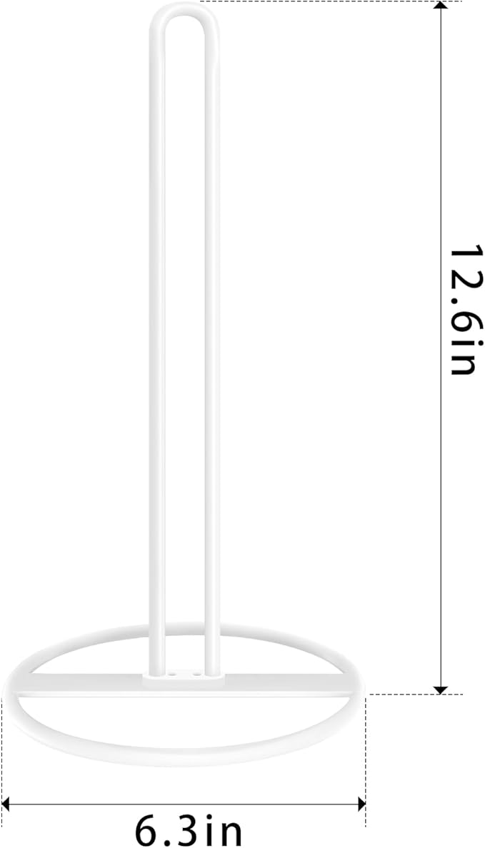 Toilet Paper Holder Stand, OBODING, White Freestanding Toilet Paper Holder for Storing 3 Rolls of Toilet Papers (White)