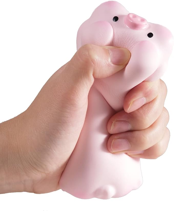Cityhermit Cute Wrist Rest Support for Mouse Computer Arm Rest for Desk Ergonomic Kawaii Office Supplies Slow Rising PU Mouse Pad (Pink Pig-2pcs)
