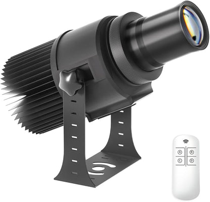 40W Custom GOBO P𝐫𝐨𝐣𝐞𝐜𝐭𝐨𝐫 Led Logo Lights Image for Store Business Outdoor and Indoor I𝐩𝟔𝟕 Waterproof with Remote Control (40, Watts)