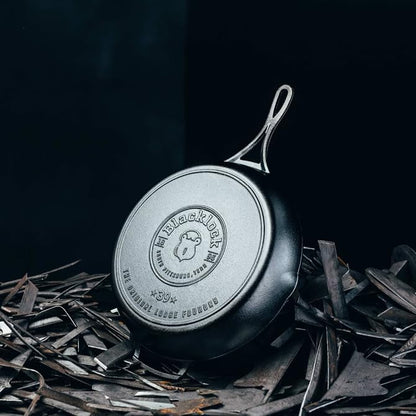 Lodge Blacklock 12" Triple Seasoned Cast Iron Skillet - Lightweight - Easy Cleanup - Premium Cookware