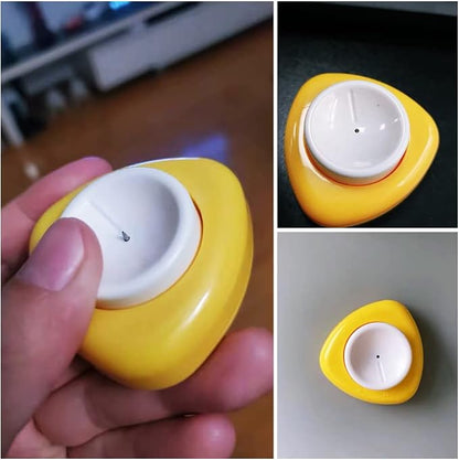 Jawbush Egg Piercer for Raw Eggs, Egg Hole Poker Puncher with Magnetic Base & Safety Lock to Get Good Hard Boiled Eggs, Easy Egg Peeler Shell Remover with Retractable Pin