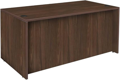 Regency Legacy 66 x 30 in. Office Desk with Double Full Pedestal- Neo Walnut