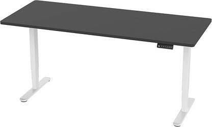 VIVO Electric 71 x 30 in Dual Motor Sit Stand Desk, Memory Height Adjustment, 2B Series, Black Top White Frame, DESK-KIT-2W7B