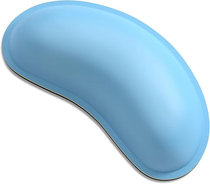 Dapesuom Mouse Wrist Rest, Ergonomic Memory Foam Mouse Wrist for Computer Desk Mats Support, PU Leather Hand Rest Pad Cushion for Gaming, Laptop, Men, Women, Pain Relief & Easy Typing, Sky Blue