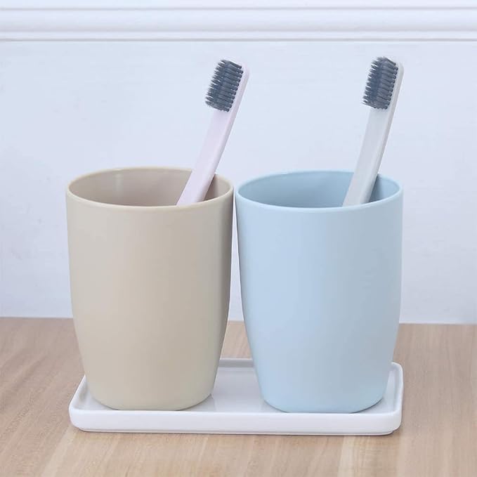 Ceramic Vanity Tray Small Rectangle, Bathtub Tray Bathroom Organizer, Cosmetics Holder for Tissue Candle Towel Plant Jewelry Ring Dish Dresser Perfume Shampoo-White(2 Pcs)(Small)