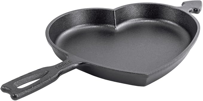 Lodge Seasoned Cast Iron Heart Skillet