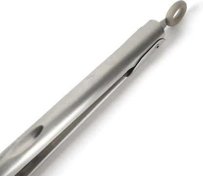 Calphalon Edge Stainless Steel Kitchen Tongs W/Silicone Head - Taupe