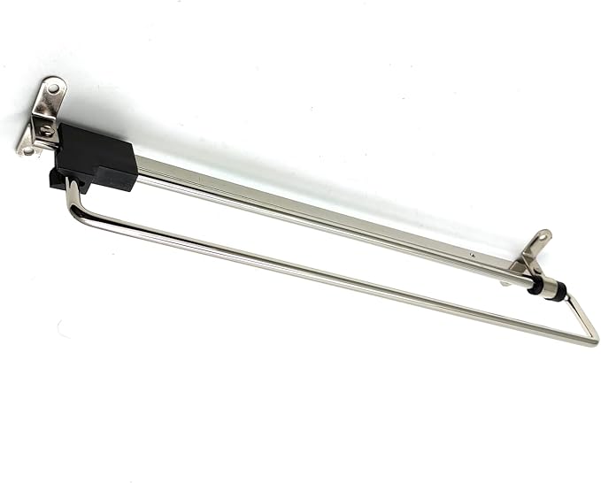 Valet Rod for Closet Pull Out Autuwintor Adjustable Rod for Closet to Hang Clothes with Mounting Screws Cold Rolled Steel Black Silver, Retractable14-Inches,Quantity-2
