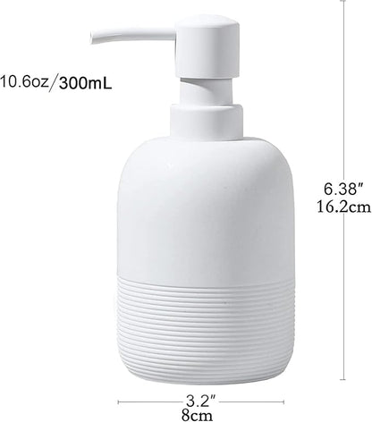 GalDal Soap Dispenser White,Hand Soap Lotion Dispenser for Bathroom Countertop,Soap Dispenser for Kitchen.