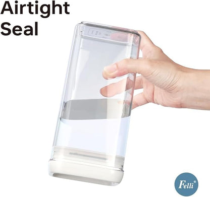 Felli Flip Tite Airtight Storange Container for Pantry Kitchen (6" XL Nest-L 3pk)