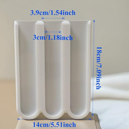 Wall Mounted Coffee Pod Holder Compatible with Nespresso Capsules, 3 Row Space Saving Organizer Holds 15 Pods for Kitchen Counter