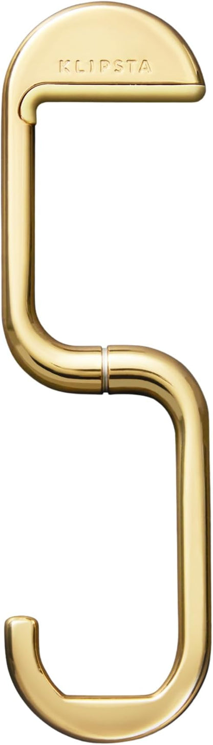 FLIP Bag Hook - Newly Redesigned. Portable Purse Hanger for Table with Magnetic Closure - Now Holds up to 50 lbs. Valentine's Gifts for Women (Gold)