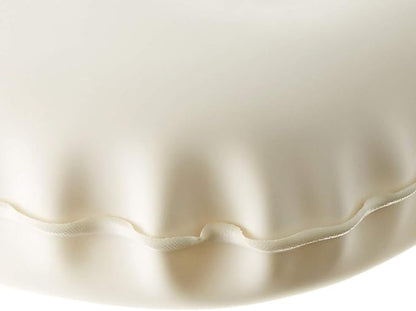 Amazon Basics Bath Tub Neck and Back Support Pillow with Non-Slip Suction Cups, Waterproof, Thick Padded 3-Panel, Easy to Clean, Off-white