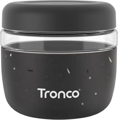 Tronco 24 oz Glass Food Storage Containers with Lids, Airtight, Leak & Spill Proof Glass Lunch Bowls for Meal Prep, Salad, Yogurt, Soup & Stew, Microwave & Dishwasher Safe, BPA-Free, Set of 1