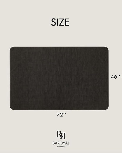 BARoyal Office Chair Mat for Hardwood Floor Under Desk Computer Rolling Chair Mat for Wood/Tile Floor Non-Slip Heavy Duty Desk Rug PVC Plastic Hard Floor Protector 46"x 72" (Espresso)