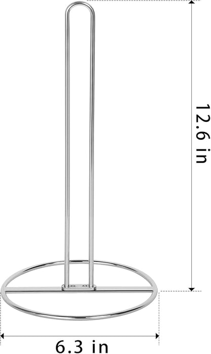 Toilet Paper Holder Stand, OBODING, Silver Freestanding Toilet Paper Holder for Storing 3 Rolls of Toilet Papers (Silver)