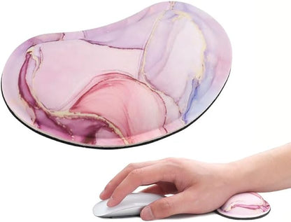 MXCOIRTP Wrist Rest for Mouse, Ergonomic Memory Foam Wrist Cushion Support Pad, Mouse Wrist Pad with Non-Slip Base for Typing Pain Relief, Office, Home, Gaming, Computer