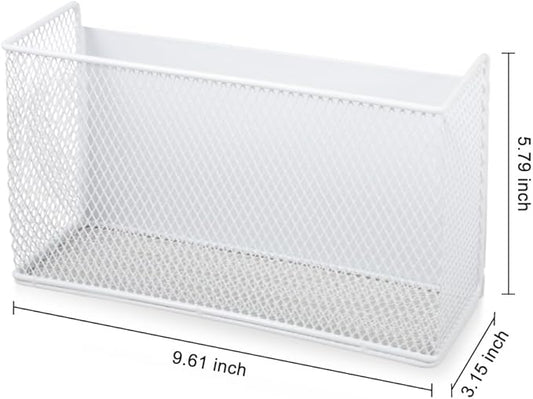 Picowe Magnetic Shelf for Fridge, Aluminum Foil & Plastic Wrap Holder Organizer for Refrigerator, Magnetic Laundry Organizer for Washer /Dryer, Fridge & Small Spaces (White)