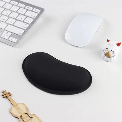 MXCOIRTP Wrist Rest for Mouse, Ergonomic Memory Foam Wrist Cushion Support Pad, Mouse Wrist Pad with Non-Slip Base for Typing Pain Relief, Office, Home, Gaming, Computer, Black, 2PCS