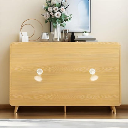 NIUYAO Shoe Storage Cabinet with 4 Drawers Solid Wood Morden Simple Style Free Standing Hidden Shoe Racks Organizer for Entrance Hallway Entryway -Wood 63" L x 14" W x 40" H