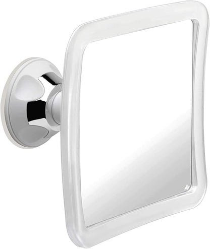 MIRRORVANA Fogless Shower Mirror for Shaving with Upgraded Suction, Anti Fog Shatterproof Surface and 360° Swivel - 6.3" x 6.3"