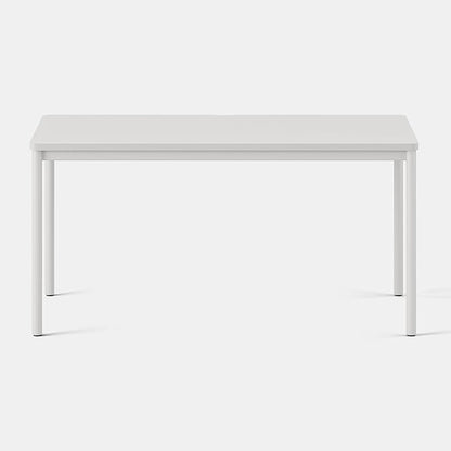 Branch Daily Desk - Functional at Home Office Desk with Effortless Assembly, Timeless Design, Rounded Corners, and Built-in Cable Notch - 58” W x 27” H x 24” D - White