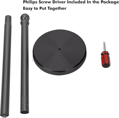 Toilet Paper Holder Stand Holding Up to 5 Paper Rolls, Free-Standing Spare Rolls Storage Holder, Stainless Steel (Black)