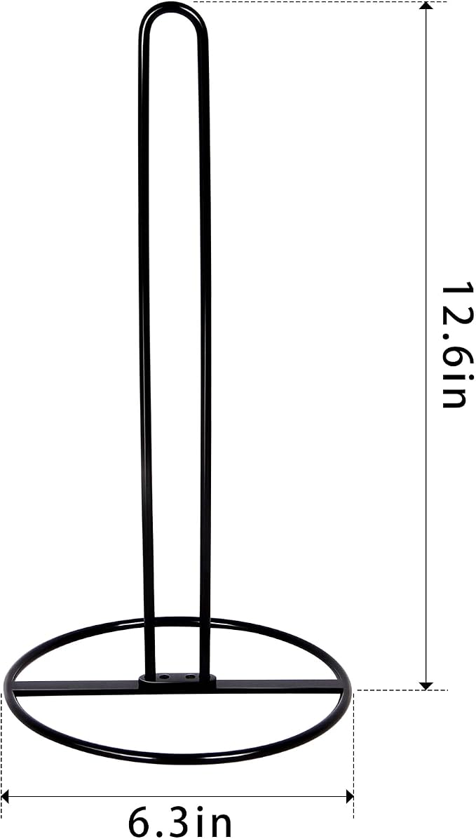 Toilet Paper Holder Stand, OBODING, Black Freestanding Toilet Paper Holder for Storing 3 Rolls of Toilet Papers (Black)