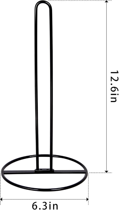 Toilet Paper Holder Stand, OBODING, Black Freestanding Toilet Paper Holder for Storing 3 Rolls of Toilet Papers (Black)