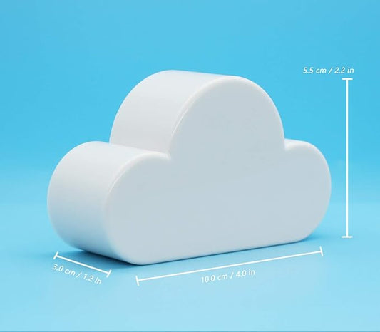 Meyerascal White Cloud Magnetic Key Holder for Wall, Strong Magnetic to Securely Hang Multiple Keys and Keychain, Novelty Cute Home Decorations, Easy to Install and Convenient to Use. (White)