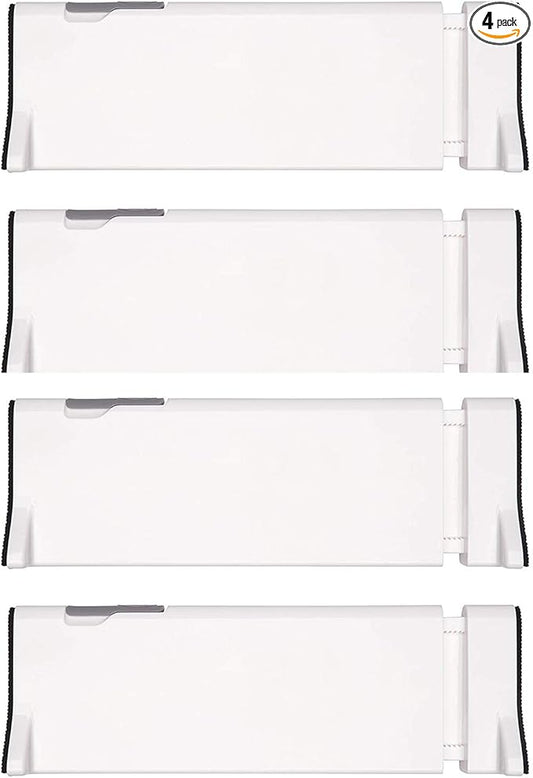 OXO Tot Expandable Drawer Dividers, 4-Pack Drawer Organizers