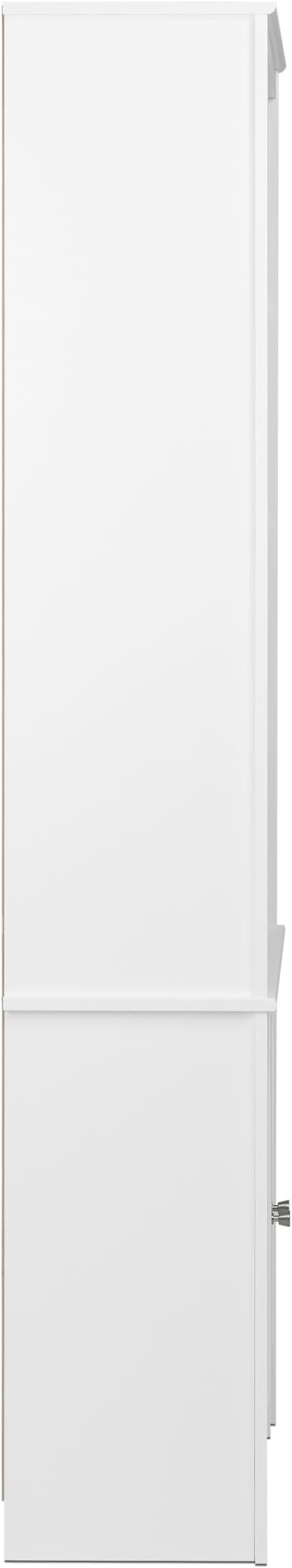 Prepac Sonoma Tall 6-Tier Bookcase 80"H with Doors & 2 Adjustable Shelves, White Storage Cabinet, Modern Display Cabinet, Bookshelf with Storage Shelves for Home Office, Living Room, Bedroom